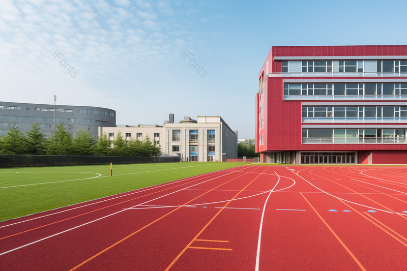 校园搞笑大学里的操场塑胶跑道摄影背景,高清,摄影图,摄影图片,图片大全,摄影图免费下载